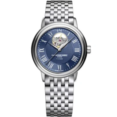 Pre-owned Raymond Weil 2827-st-00508 Men's Maestro Blue Dial Automatic Watch