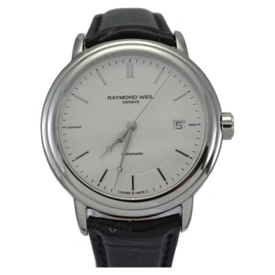Pre-owned Raymond Weil 2837-stc-30001 Men's Maestro White Dial Automatic Watch
