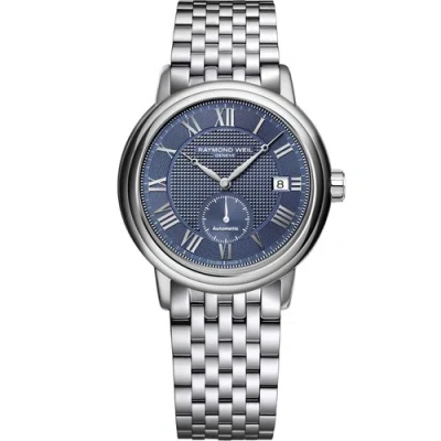 Pre-owned Raymond Weil 2838-st-00508 Men's Maestro Blue Dial Automatic Watch