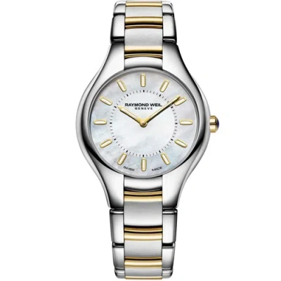 Pre-owned Raymond Weil 5132-stp-97001 Women's Noemia White Mother Of Pearl Dial Quartz