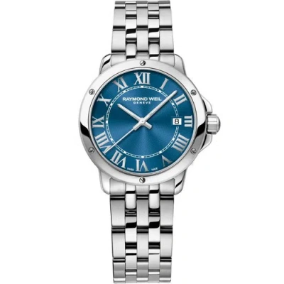 Pre-owned Raymond Weil 5391-st-00508 Women's Tango Blue Dial Quartz Watch