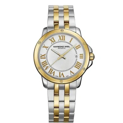 Pre-owned Raymond Weil 5591-stp-00308 Men's Tango White Quartz Watch