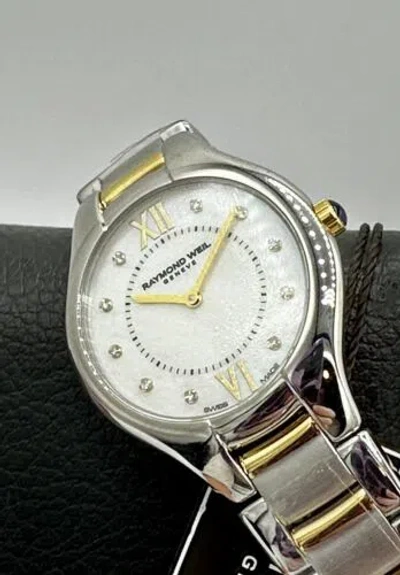 Pre-owned Raymond Weil Brand  Ladies Noemia Mother Of Pearl Diamond Dial Swiss Quartz