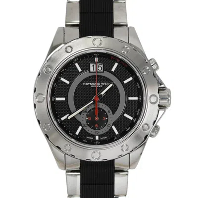Pre-owned Raymond Weil Chronograph Sport Stainless Steel Watch 44mm In Multi