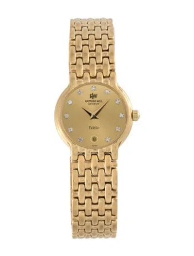 Pre-owned Raymond Weil Fidelio Watch, 24mm In Multicolor