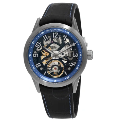 Raymond Weil Freelancer Automatic Blue Dial Men's Watch 2785-tir-05500 In Black