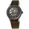 Raymond Weil Freelancer Skeleton Leather-strap Watch In Multi