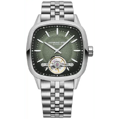 Raymond Weil Freelancer Automatic Green Dial Steel Men's Watch 2790-st-52051 In Multi