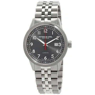 Pre-owned Raymond Weil Freelancer Automatic Grey Dial Men's Watch 2734-st-05600