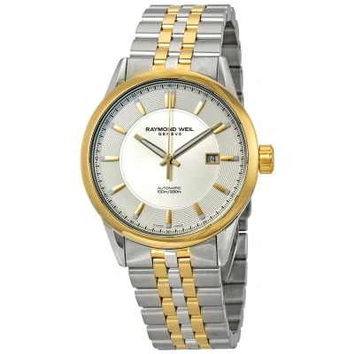 Raymond Weil Freelancer Automatic Silver Dial Men's Watch 2731-stp-65001 In Two Tone  / Gold / Gold Tone / Silver / Yellow