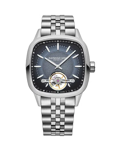 Raymond Weil Freelancer Calibre Automatic Bracelet Watch, 40mm X 40mm In Gray/silver