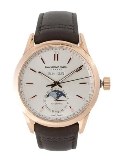 Pre-owned Raymond Weil Freelancer Complete Calendar Watch In Multi