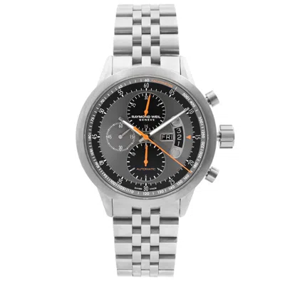 Pre-owned Raymond Weil Freelancer Titanium Gray Dial Automatic Mens Watch 7745-ti-05609