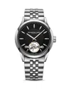 Raymond Weil Men's Freelancer Calibre Black & Stainless Steel Automatic Bracelet Watch In Black/silver