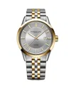 Raymond Weil Men's Swiss Automatic Freelancer Two-tone Pvd Stainless Steel Bracelet Watch 42mm In Silver