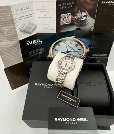 Pre-owned Raymond Weil Jasmine, Silver Dial. Women's Quartz Watch - 5235-s5-01659.