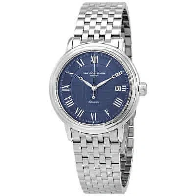 Pre-owned Raymond Weil Maestro Automatic Blue Dial Men's Watch 2837-st-00508
