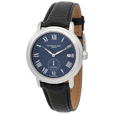 Raymond Weil Maestro Automatic Blue Dial Men's Watch 2838-stc-00508 In Black / Blue