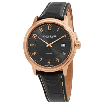 Raymond Weil Maestro Automatic Grey Dial Men's Watch 2237-pc5-05608 In Brown / Gold / Gold Tone / Grey / Rose / Rose Gold / Rose Gold Tone