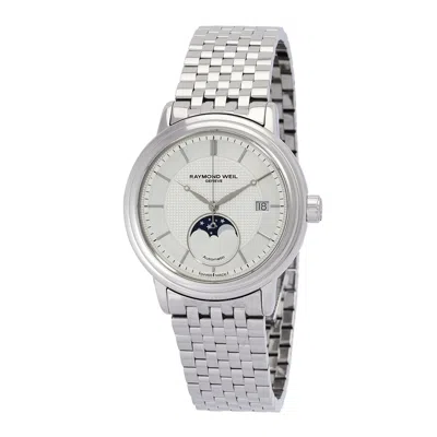 Raymond Weil Maestro Automatic Moon Phase Silver Dial Men's Watch 2879-st-65001 In Metallic