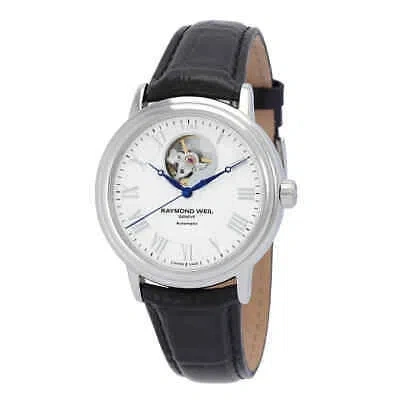 Pre-owned Raymond Weil Maestro Automatic White Dial Men's Watch 2827-stc-00308
