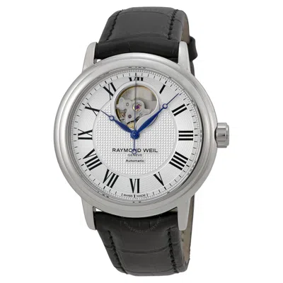 Raymond Weil Maestro Silver Dial Men's Watch 2827-stc-00659 In Black / Blue / White