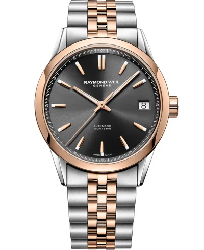 Raymond Weil Men's Freelancer Rose Gold Stainless Steel Watch, 40mm 2741-sp5-20001 In Multi
