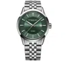 Raymond Weil Men's Swiss Automatic Freelancer Stainless Steel Bracelet Watch 42mm In Green