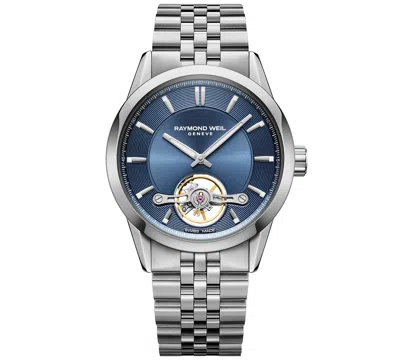 Raymond Weil Men's Swiss Automatic Freelancer Stainless Steel Bracelet Watch 43mm