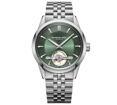 Raymond Weil Men's Swiss Automatic Freelancer Stainless Steel Bracelet Watch 43mm