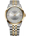 Raymond Weil Men's Swiss Automatic Freelancer Two-tone Pvd Stainless Steel Bracelet Watch 42mm In No Color
