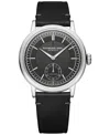 Raymond Weil Men's Swiss Automatic Millesime Black Leather Strap Watch 40mm In No Color
