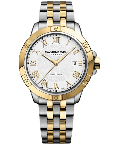 RAYMOND WEIL MEN'S SWISS TANGO TWO-TONE PVD STAINLESS STEEL BRACELET WATCH 41MM 8160-STP-00308