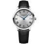 RAYMOND WEIL MEN'S SWISS TOCCATA BLACK LEATHER STRAP WATCH 42MM