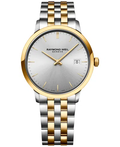 Raymond Weil Men's Swiss Toccata Two-tone Stainless Steel Bracelet Watch 39mm In Silver
