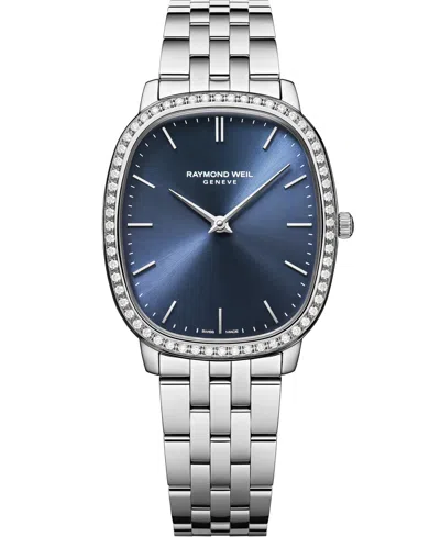 Raymond Weil Men's Toccata Stainless Steel Bracelet Watch, 32x36mm In Silver