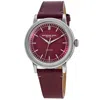 Raymond Weil Millesime Automatic Red Dial Leather Strap Men's Watch 2925-stc-apc01 In Red