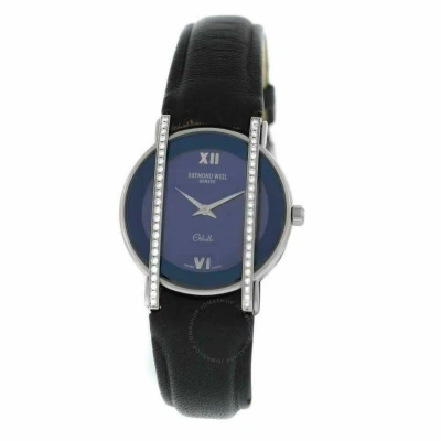 Raymond Weil Othello Black Dial Ladies Watch 2011-sls-00580 In Blue