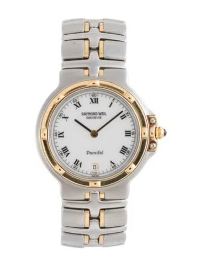 Pre-owned Raymond Weil Parsifal Watch, 34mm In Multicolor