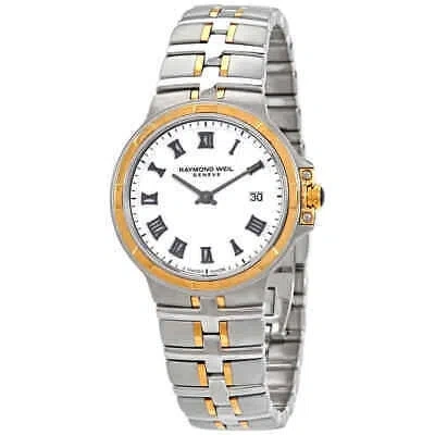 Pre-owned Raymond Weil Parsifal White Dial Ladies Watch 5180-stp-00300