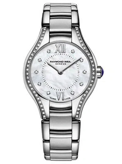 Pre-owned Raymond Weil Silver Womens Analogue Watch Noemia 5124-sts-00985