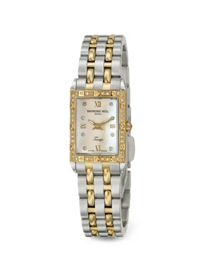 Raymond Weil Tango Diamond-embellished 19mm Watch In Gray