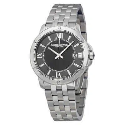 Pre-owned Raymond Weil Tango Gray Dial Stainless Steel Men's Watch 5591-st-00607
