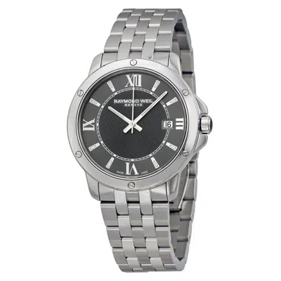 Raymond Weil Tango Gray Dial Stainless Steel Men's Watch 5591-st-00607 In Gray / Tan