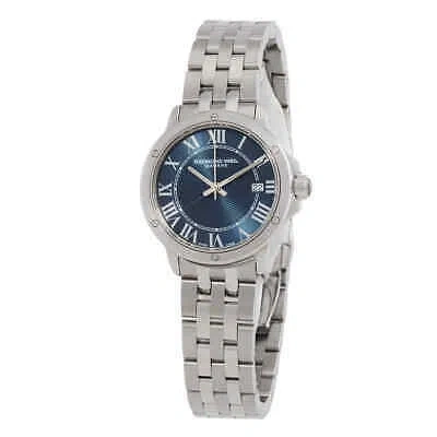 Pre-owned Raymond Weil Tango Quartz Blue Dial Ladies Watch 5391-st-00508