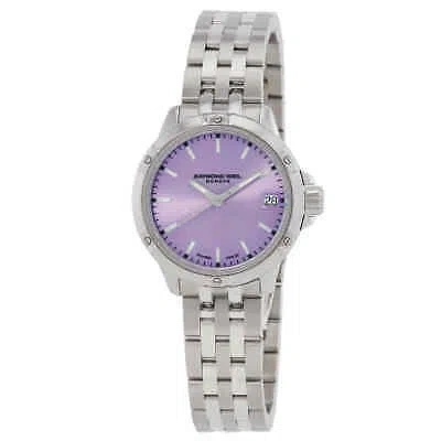 Pre-owned Raymond Weil Tango Quartz Purple Dial Ladies Watch 5960-st-46001