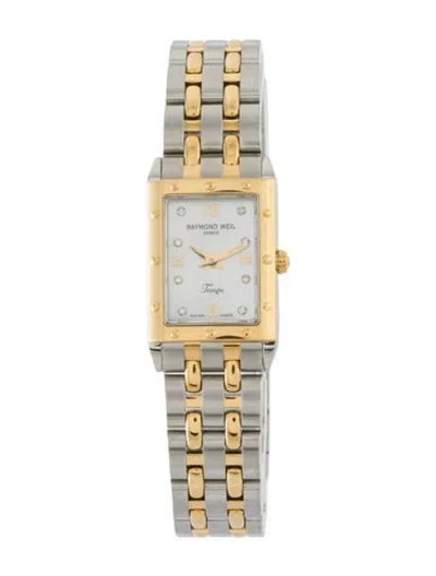 Pre-owned Raymond Weil Tango Watch, 19mm In Multi