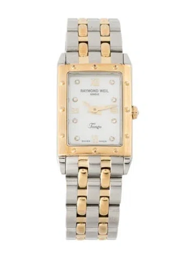 Pre-owned Raymond Weil Tango Watch, 19mm In Multi