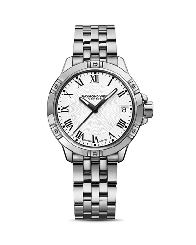 Raymond Weil Swiss Women's Tango Stainless Steel Bracelet Watch 30mm 5960-st-00300 In Silver