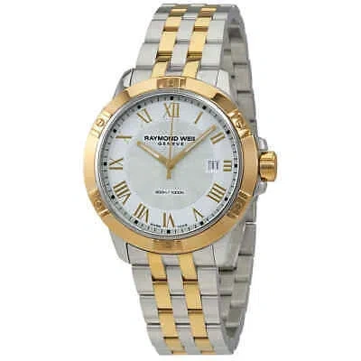 Pre-owned Raymond Weil Tango White Dial Men's Watch 8160-stp-00308